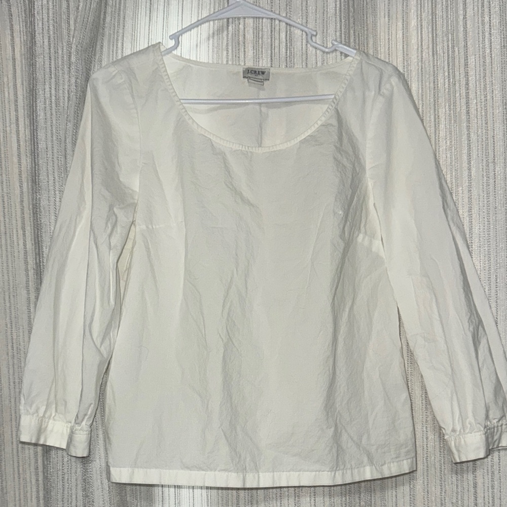 J. Crew White Blouse